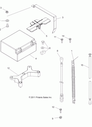 ELECTRICAL BATTERY - A12DN8EAF / EAH / EAR / EAW (49ATVBATTERY12SPTRGEPS850)