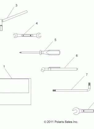 TOOLS TOOL KIT - A12EA32FA (49ATVTOOL12BOSSI)