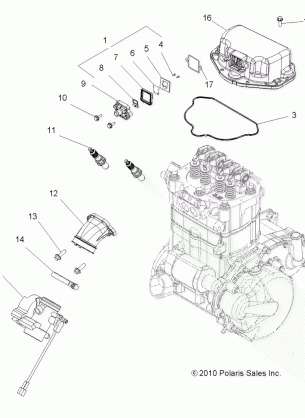 ENGINE THROTTLE BODY MOUNTING - A11CF76AA (49ATVTHROTTLEBODY116X6)