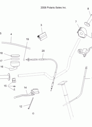 STEERING CONTROLS and INDICATOR - A11GP52AA (49ATVCONTROLS09OUT525)