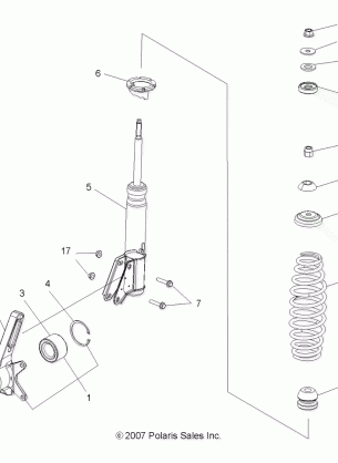 SUSPENSION FRONT STRUT - A11LB27AA (49ATVSTRUT08SP300)