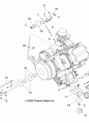 ENGINE MOUNTING - A11NG50AA (49ATVENGINEMTG10SCRAM)