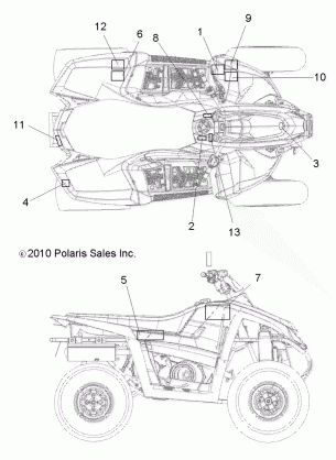 BODY DECALS - A11NG50FA (49ATVDECAL10SCRAMI)