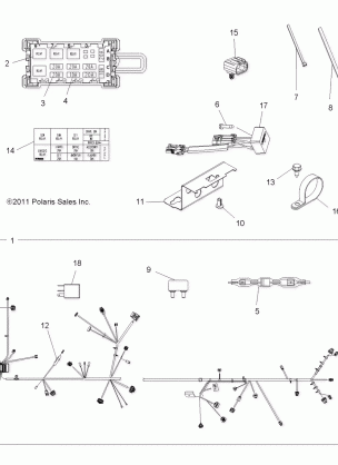 ELECTRICAL HARNESS - A11TN55FA (49ATVHARNESS11SPX2550I)