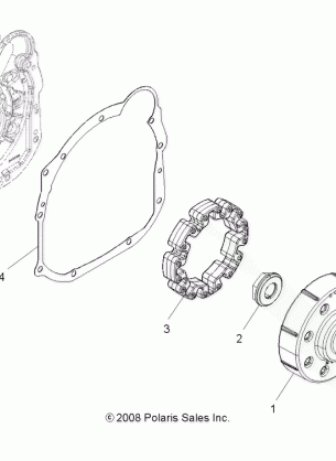 DRIVE TRAIN DRIVE COUPLER (Built 3 / 01 / 11 and Before) - A11TN55AA / AZ (49ATVCOUPLER09SPXP550)