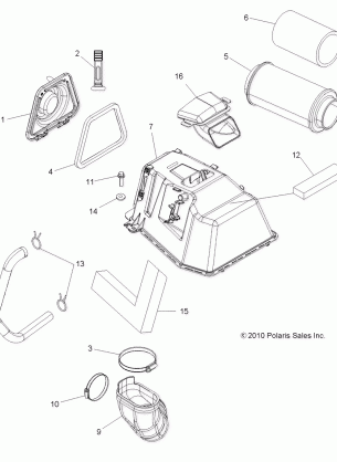 ENGINE AIR INTAKE (Built 10 / 23 / 10 and After) - A11TN85AA (49ATVAIRINTAKE11SP850)