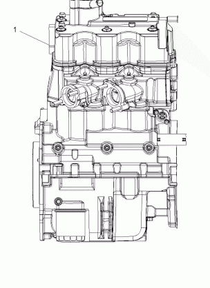 ENGINE SHORT BLOCK - A11TN85AA (49ATVENGINE09SPXP850)