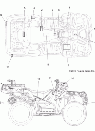 BODY DECALS - A11TN85AA (49ATVDECAL11SPX2850)