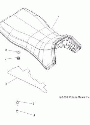 BODY OPERATOR SEAT - A11DH50FX (49ATVSEAT10SP500TRG)