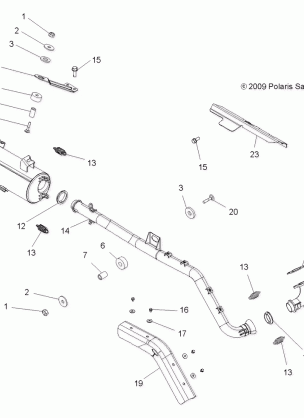 ENGINE EXHAUST - A11DH50FX (49ATVEXHAUST10SPTRG500)