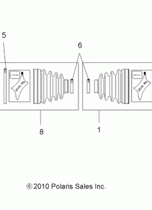 DRIVE TRAIN REAR DRIVE SHAFT - A11DH50FX (49ATVSHAFTDRIVERR1332936)