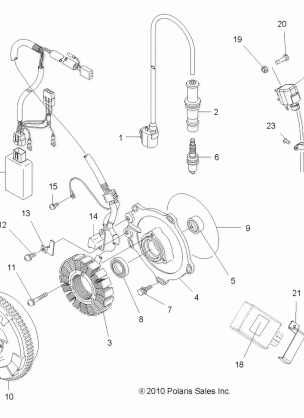 ELECTRICAL IGNITION SYSTEM - A11DH50FX (49ATVMAGNETO11SP500TRG)