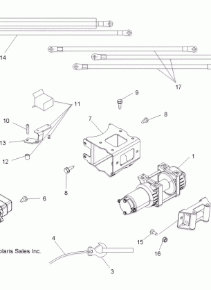 OPTIONS WINCH - A11ZX55AB / AT / AW (49ATVWINCH11SPEPS550)