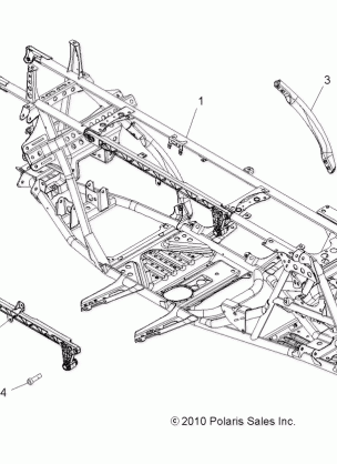 CHASSIS MAIN FRAME - A11ZX55FF (49ATVFRAME11SPEPS550)