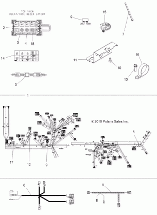 ELECTRICAL HARNESS - A11ZX55AB / AK / AL / AT / AW / AX (49ATVHARNESS11SPEPS550)