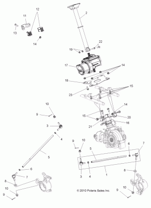 STEERING STEERING POST ASM. - A11ZX55AB / AK / AL / AT / AW / AX (49ATVSTEERING11SPTRG550)