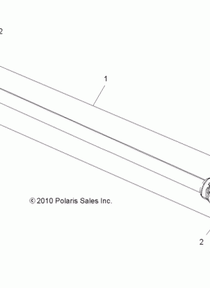 DRIVE TRAIN PROP SHAFT FRONT - A11ZX85FF / FK (49ATVSHAFTPROP11SP550)