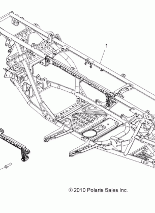 CHASSIS MAIN FRAME - A11DX85FF (49ATVFRAME11SPTRG550)
