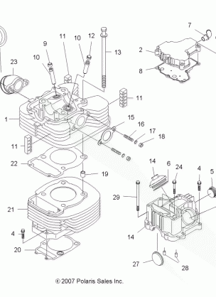 ENGINE CYLINDER and HEAD - A11EA32AA (49ATVCYLINDER08TB)