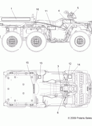 BODY DECALS - A10CL76AA (49ATVDECAL106X6)