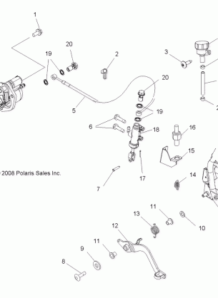 BRAKES REAR BRAKE - A10GP52AA (49ATVBRAKERR09OUT525)