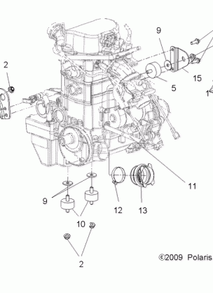 ENGINE MOUNTING - A10CL76AA (49ATVENGINEMTG106X6)