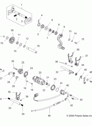 DRIVE TRAIN SHIFTING - A10GP52AA (49ATVSHIFT09OUT450)