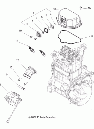 ENGINE THROTTLE BODY MOUNTING - A10CL76AA (49ATVTHROTTLEBODY08SP800EFI)