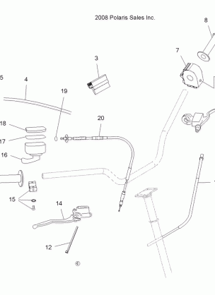 STEERING CONTROLS and INDICATOR - A10GP52AA (49ATVCONTROLS09OUT525)