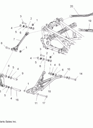 SUSPENSION REAR - A10GP52AA (49ATVSUSPRR08OUT525)