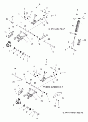 SUSPENSION REAR - A10CL76AA (49ATVSUSPRR096X6)