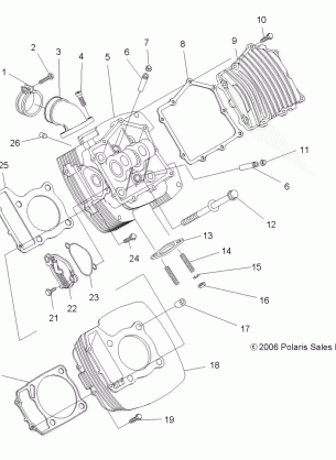 ENGINE CYLINDER - A10LH27AX / AZ (49ATVCYLINDER08SP300)