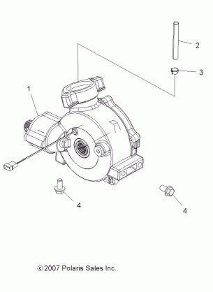 DRIVE TRAIN FRONT GEARCASE MOUNTING - A10LH27AX / AZ (49ATVGEARCASEMTG08SP3)