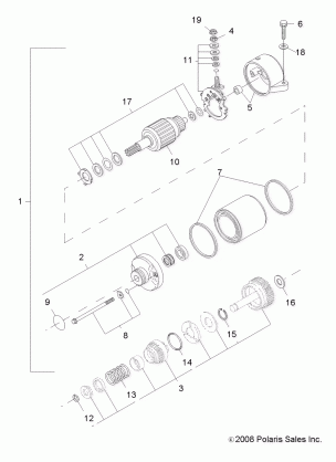 ENGINE STARTING SYSTEM - A10LH27AX / AZ (49ATVSTARTER09SP300)