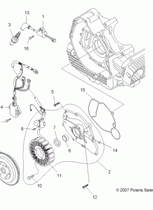 ELECTRICAL IGNITION SYSTEM - A10LH27AX / AZ (49ATVMAGNETO08SP300)