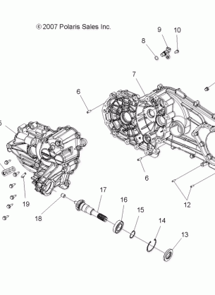 DRIVE TRAIN MAIN GEARCASE - A10LH27AX / AZ (49ATVTRANSCVR08SP300)