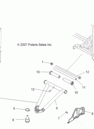 SUSPENSION A-ARM and STRUT MOUNTING - A10LH27AX / AZ (49ATVAARM08SP300)