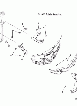 BODY FRONT BUMPER and MOUNTING - A10LH27AX / AZ (4999202079920207A07)