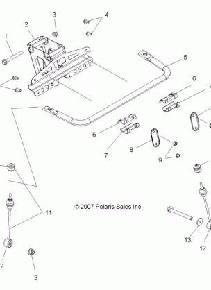 SUSPENSION TORSION BAR - A10LH27AX / AZ (49ATVTORSION08SP300)