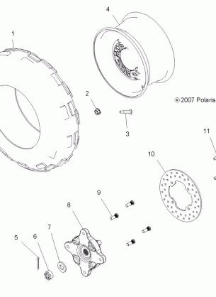 WHEELS FRONT - A10LH27AX / AZ (49ATVWHEELFRT08SP300)