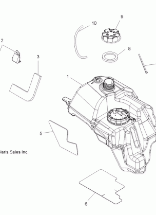 BODY FUEL TANK ASM. - A10MH50AJ / AX / AZ (49ATVFUEL10SP500)