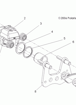 BRAKES BRAKE CALIPER FRONT (Built 11 / 10 / 09 and Before) - A10MH50FX / FF (49ATVBRAKEFRT075EFIIN)