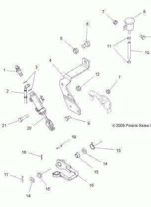 BRAKES FOOT BRAKE - A10MH50FX / FF (49ATVBRAKEFOOT10SP500I)