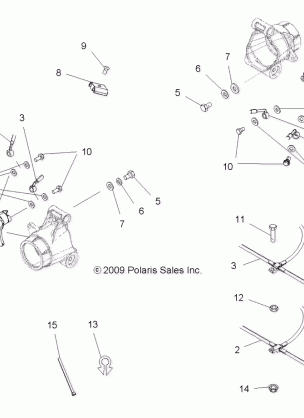 BRAKES REAR BRAKE LINES - A10MH50FX / FF (49ATVBRAKELINERR10SPTR)