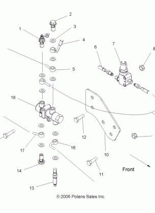 BRAKES VALVE SYSTEM - A10MH50FX / FF (49ATVBRAKEVALVE075EFIIN)