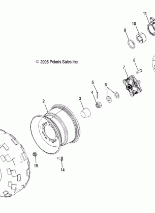 WHEELS REAR TIRE and BRAKE DISC - A10MH50AJ / AX / AZ (4999200059920005C08)