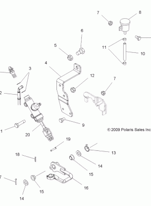 BRAKES FOOT BRAKE - A10MN50ET (49ATVBRAKEFOOT10SP500TR)