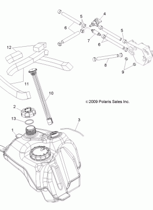 BODY FUEL SYSTEM - A10NG50AA (49ATVFUEL10TBLZR)