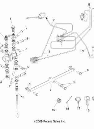 BRAKES VALVE SYSTEM and LINES - A10NG50FA (49ATVBRAKELINE10BOSSI)
