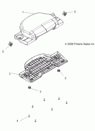 BODY PASSENGER SEAT BOTTOM - A10TN55AL / AX (49ATVSEATBOTTOMX2500EFI)